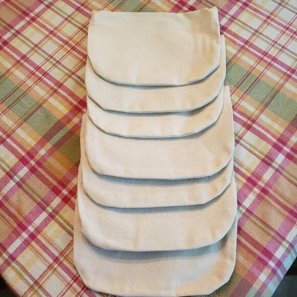 Canvas Zip Bags for Crafting- Lot of 7 - Picture 5 of 6